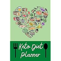 Keto Diet Planner: The Essential Daily Weight Loss Journal, Progress Tracker, Fitness Tracker, for keto beginners to help you keep track of your low carb high fat diet