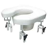 Graham-Field 6497A Lumex Raised Toilet Seat Riser, Padded & Cushioned, Fully-Adjustable Height & Angle