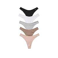 Victoria's Secret PINK Cotton High Scoop Thong Panty Pack, Women's Underwear (XS-XXL)