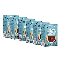 Chicken Tortilla Bone Broth Soup Stock | USDA Certified Organic, Gluten Free, Non-GMO | Easy to Serve & Ready to Drink | 16 oz (Pack of 6)