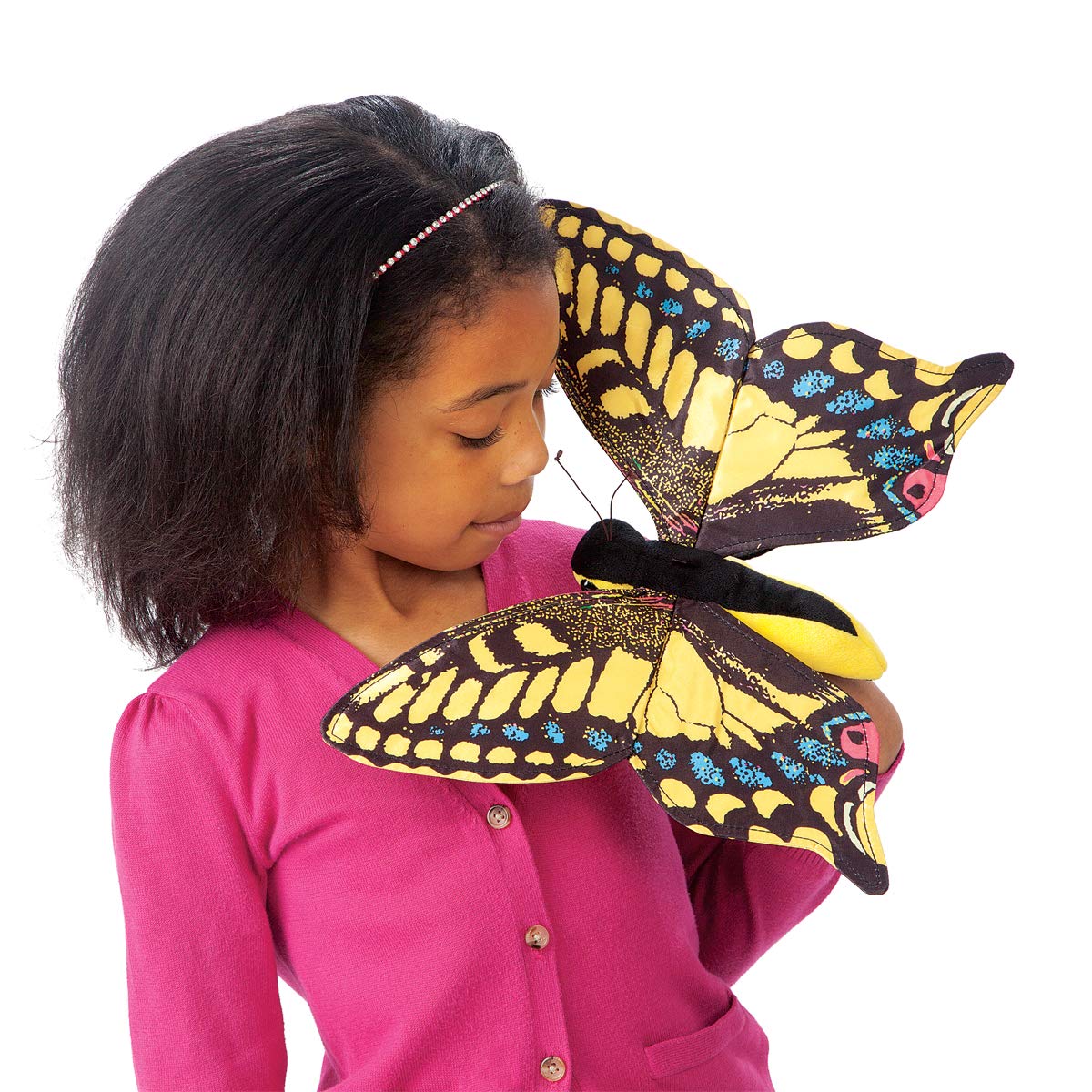 Folkmanis Swallowtail Butterfly Hand Puppet, Multi-Colored