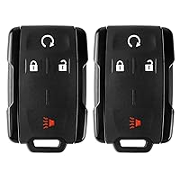 Key Fob Replacement Keyless Entry Remote Control fit for Chevy Colorado Chevrolet Silverado | GMC Sierra Canyon 2014 2015 2016 2017,4 Button Car Key Remote Start, M3N-32337100, 2 Pack