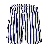 Men's Casual Fashion Pant Short Printed Lace up Seaside Holiday Shorts Beach Pants Loose Summer 32 Waist