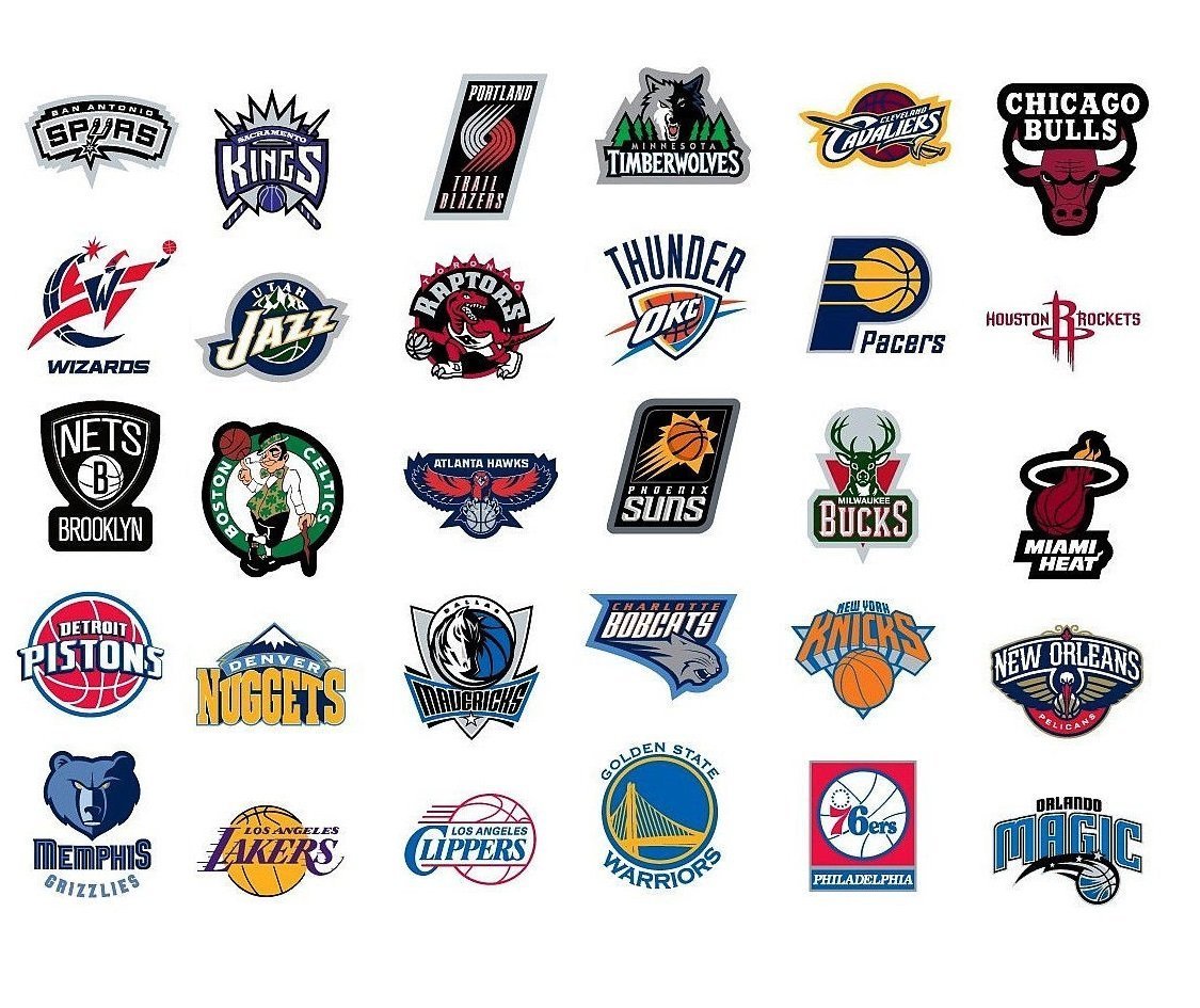 Mua NBA Decal Stickers Basketball New Team Logo Designs Licensed ...