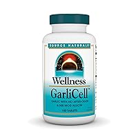 Source Naturals Wellness GarliCell, Garlic with No After-Odor, 6000 MCG - 180 Tablets