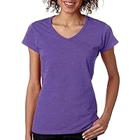 Gildan Women's Preshrunk Fit Softstyle Jersey T-Shirt XL Heather Purple