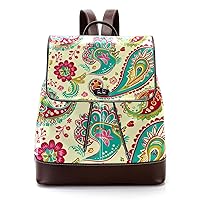 Travel Backpack,Small Backpack,Carry on Backpack,Cashew Flower Abstract Paisley,Backpack