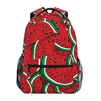 ALAZA Summer Watermelon Backpack for Women Men,Travel Trip Casual Daypack College Bookbag Laptop Bag Work Business Shoulder Bag Fit for 14 Inch Laptop