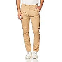 Southpole Men's Flex Stretch Basic Long Chino Pants, Deep Khaki, 40X32