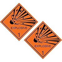 EXPLOSIVE Explosion Danger Warning Safety Sign 3