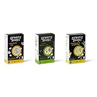 Greenypeeps Organic Chamomile Tea, Green Tea & Lemon Grass with Ginger Tea - 20 Count Each, Bundle of Pure & Fresh Infused Herbal Teas, Eco-Friendly - USDA Organic Teas, Fairtrade Certified