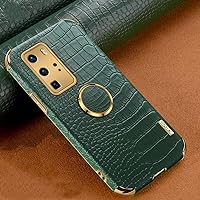 Case Magnetic Leather Cover for Huawei P40 Lite P30 P50 Pro Plus 5G P40Pro P40Lite P50Pro Phone Cases,Green with Ring,for P30 Lite