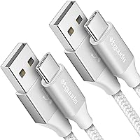 etguuds White USB C Cable 3ft Fast Charge, 2-Pack USB A to USB C Type Charger Cord for Samsung Galaxy S23 S22 S21 S20 S10 S10E, A10e A11 A13 A03s A52 A53, Z Fold 4 3/Flip 4 3 5G, Note 20 10 9, Moto G