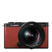 LUMIX S9 Full Frame Camera with 20-60mm F3.5-5.6 L Mount Lens, Compact Mirrorless Camera for Content Creators with Real Time LUT, Open Gate and Easy Sharing of Photos & Video - DC-S9KR (Red)