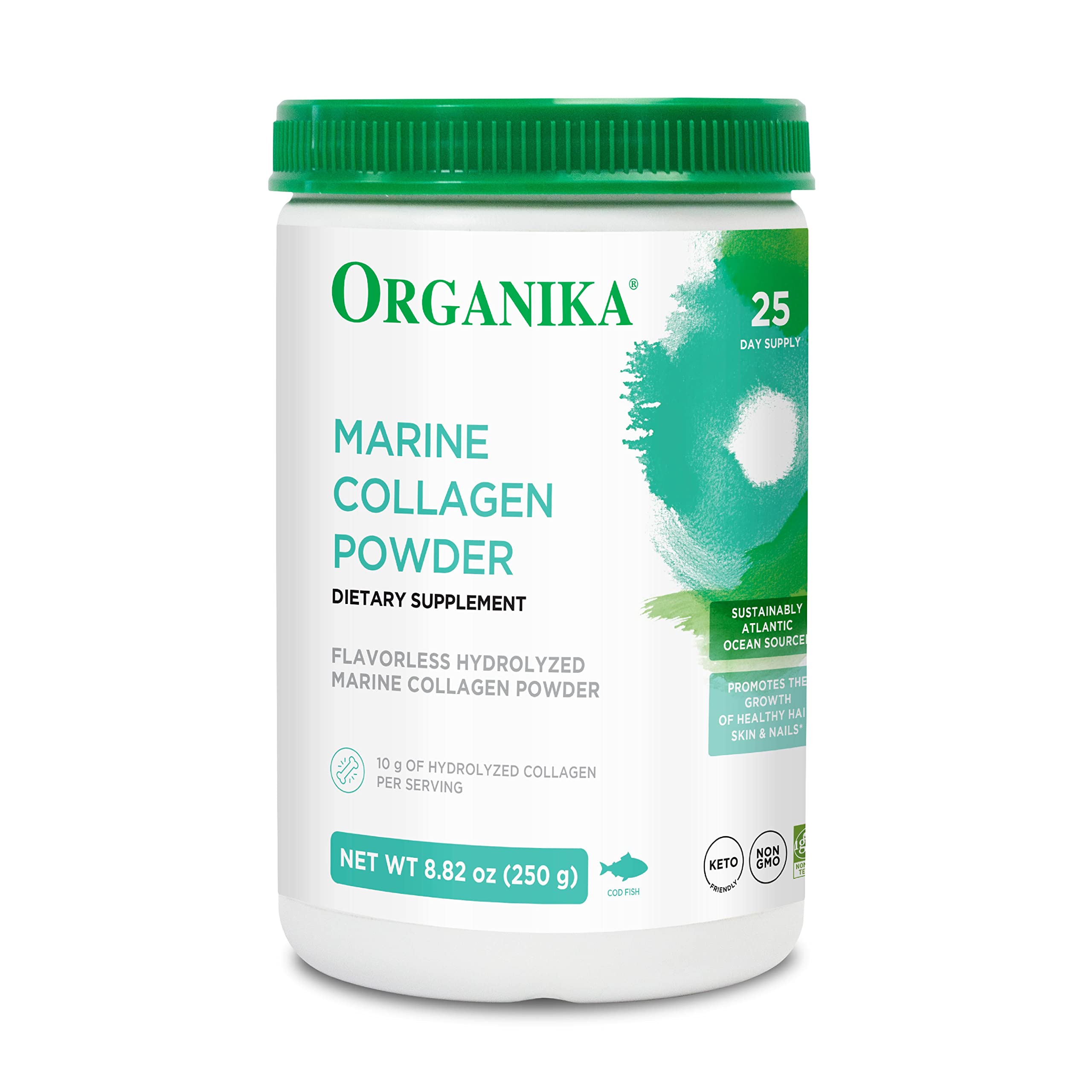 Mua Organika Marine Collagen Powder - Sourced from Wild-Caught Fish, Type 1  Collagen for Hair, Skin, Nails - Unflavored, Easy to Mix  (250g)  trên Amazon Mỹ chính hãng 2023 | Giaonhan247