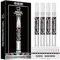 Teeth Whitening Pen Gel Kit -Lasts 2 Weeks for Results, Painless, No Sensitivity for Tooth, Easy to Use Teeth Whitener at Home, Travel-Friendly for Whitening Pen