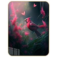 Champi Table Art Decorative Paintings Lovely red bird, Animal Art - Strange Colorful Animals Artistic, Poster Art Decorative Wall Pictures Home Decoration 5x7 Inch
