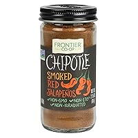 Frontier Co-op Ground Chipotle, 2.15 Ounce, Dried, Smoked Peppers, Rich Aroma, Smokey & Earthy For Southwest & Mexican Foods