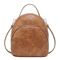 Leather Backpack Purse bundles with Mini Daypack
