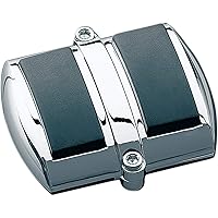 Kuryakyn 8022 Motorcycle Foot Control: ISO Brake Pedal Cover for Harley-Davidson and Honda Motorcycles, Chrome , black