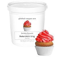 Global Sugar Art Buttercream Icing Red Red, 16 Ounces by Chef Alan Tetreault