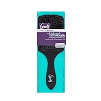 Goody Total Texture Mongongo Oil Brush - Oil Infused Detangler Adds Luster and Shine and Protects Hair - Pain-Free Hair Accessories for Women and Girls - Durable for Everyday Use - Black
