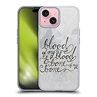 Head Case Designs Officially Licensed Outlander Blood of My Blood Graphics Soft Gel Case Compatible with Apple iPhone 15 and Compatible with MagSafe Accessories