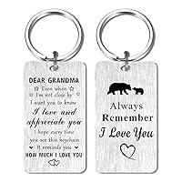 Grandma Mother's Day Keychain Gifts, I Love You Grandmother Gifts, Appreciate Grandma Birthday Gifts Key Chain, Best Grandmother Present