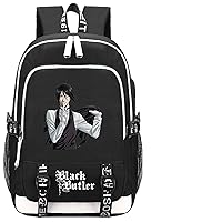 Anime Ciel Phantomhive Backpack Sebastian Bookbag Daypack School Bag Shoulder Bag Style e19