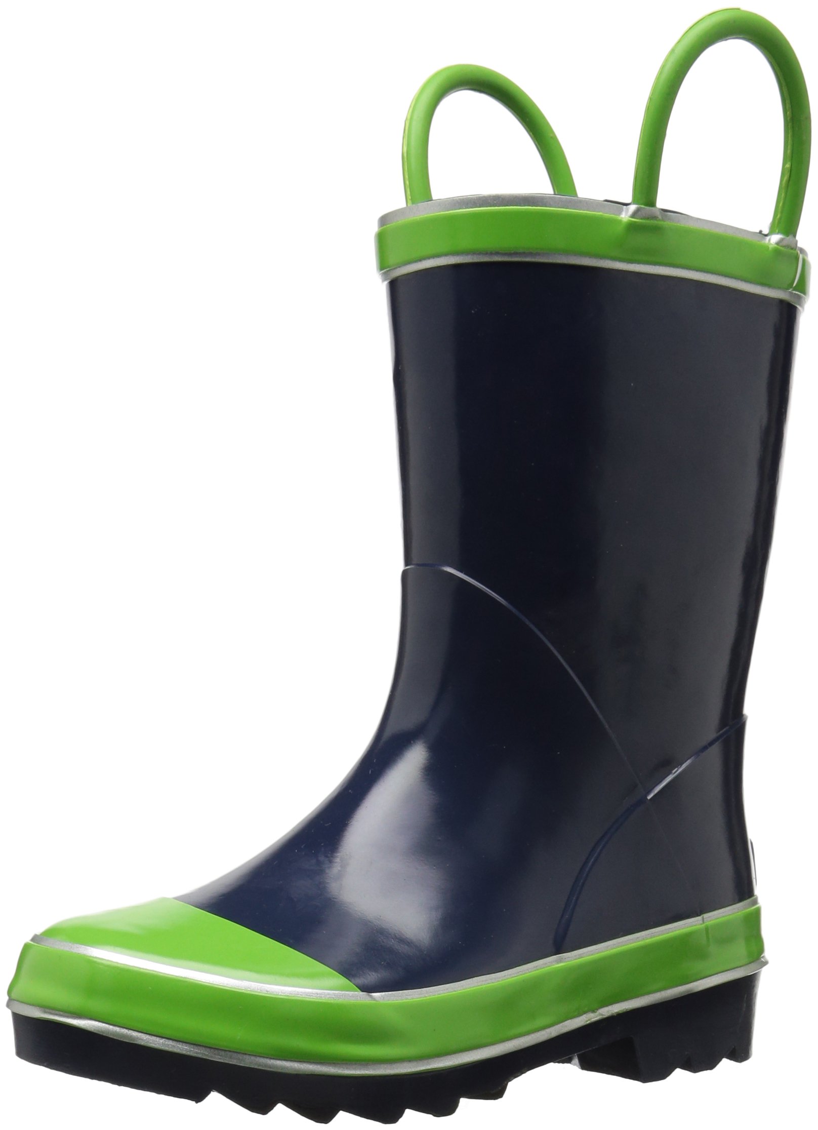 Northside Baby Classic Rain Boot, Navy/Green, 10 M US Toddler