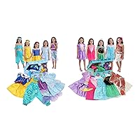VGOFUN Girls Dress up Trunk Princess Costume Dress Pretend Play Set for Girls Toddlers Ages 3-6