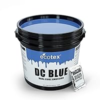 Ecotex® DC Blue Screen Printing Emulsion (Pint - 16oz.) Diazo Required Photo Emulsion for Silk Screens and Fabric- for Screen Printing Plastisol Ink and Water Based Ink, Screen Printing Supplies