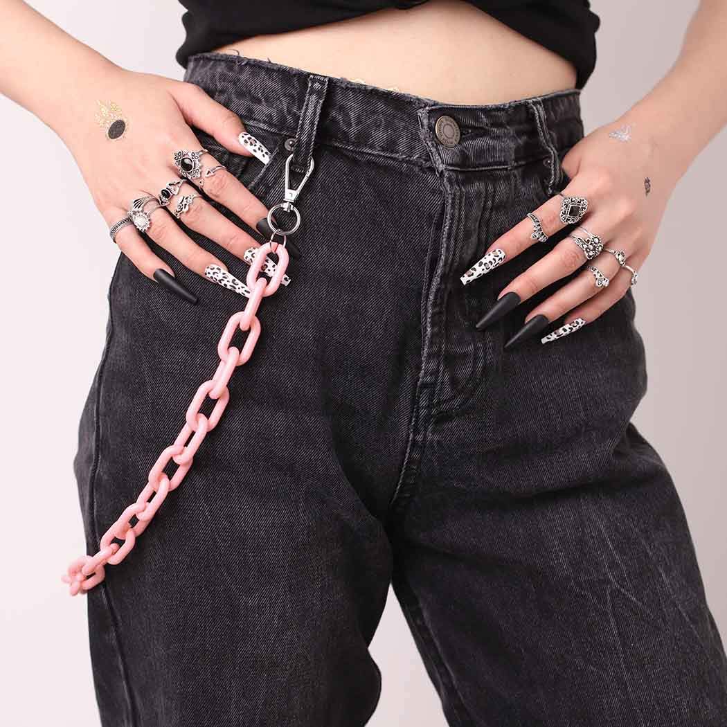  Jeans Chains Wallet Chain Pants Chain, Silver Pocket Chain  Skull Chains Hip Hop Rock Chains Punk Gothic Metal Belt Chain Biker Trouser  Chain Accessory Jewelry Gift for Men/Women : Clothing, Shoes