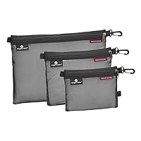 Eagle Creek Pack-It Original Suitcase Organizer Bags Set (3pcs) Made from Durable Water-Repellent Ripstop Fabric for Dry, Secure, Slim Packing, Black
