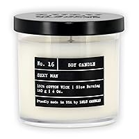 Lulu Candles | Sexy Man | Luxury Scented Soy Jar Candle | Hand Poured in The USA | Highly Scented & Long Lasting (6 Oz.)