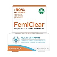FemiClear, Genital Herpes Symptoms Cream Multi-Symptom, 0.5 Ounce