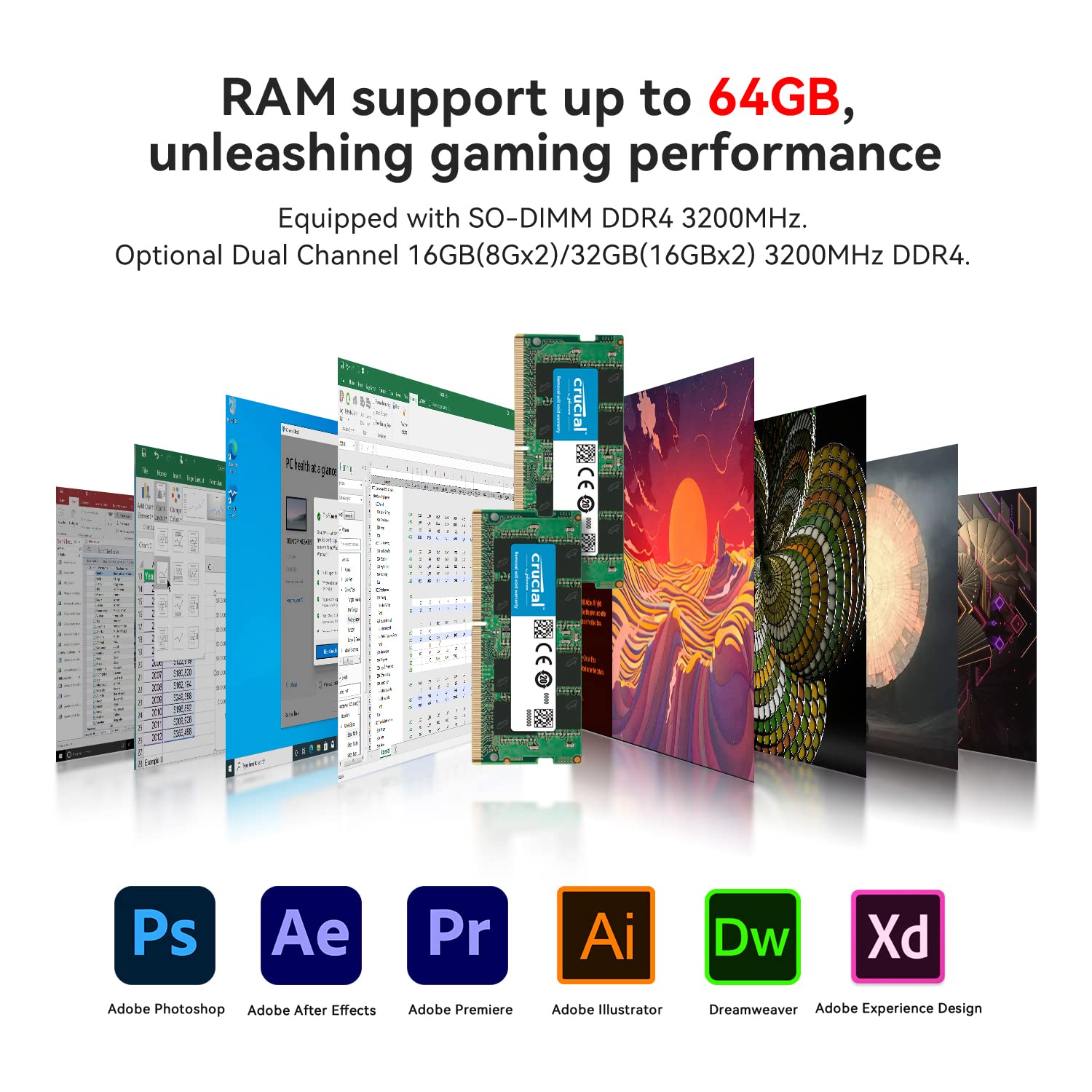Beelink Mini PC, AMD Ryzen 7 5800H (8C/16T, up to 4.4GHz),16GB DDR4 500GB M.2 NVME SSD, SER5 Pro Mini Desktop Computer 4K@60Hz Triple Display Dual HDMI+Type-C/WiFi 6/BT5.2/USB3.2/Gaming/Home