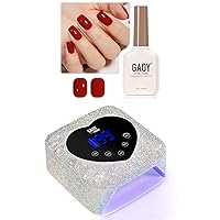 GAOY 16ml Ruby Red Gel Nail Polish 1154 and Cordless UV Light for Gel Nails
