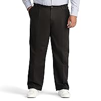 IZOD Men's Big and Tall Performance Stretch Pleated Pant