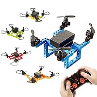 5 in 1 Building Toys Set and Mini Drones Diy Blocks Sets for Boys, Educational STEM Science Experiment, Family Activity, Birthday & Christmas Gift for Boys Girls Teens (Multicolour)