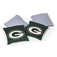 NFL Pro Football Green Bay Packers Dual-Sided Bean Bags by Wild Sports, 4 Pack - Premium Toss Bags for Cornhole Sets