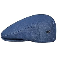 Lipodo Inglese Jeans Children's Flat Cap - Peaked Cap Lined - Made in Italy - Flat Cap with Cotton Lining Spring/Summer - Children's Cap