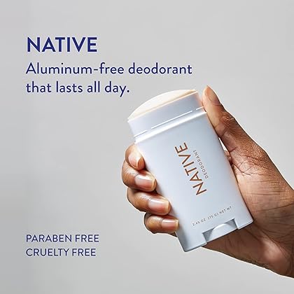 Native Deodorant | Natural Deodorant for Women and Men, Aluminum Free with Baking Soda, Probiotics, Coconut Oil and Shea Butter | Coconut & Vanilla