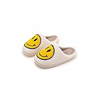 Fun Cute Trendy Colorful Cartoon Illustrated Cozy Fluffy Plush Fur Slip On Cushion House Slippers for Women, Men, Girls, and Boys