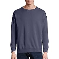 Hanes Originals Fleece, Garment Dyed Pullover, Crewneck Sweatshirts for Men