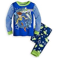 Disney Store Toy Story Boy 2PC Long Sleeve Tight Fit Cotton Pajama Set Size 5