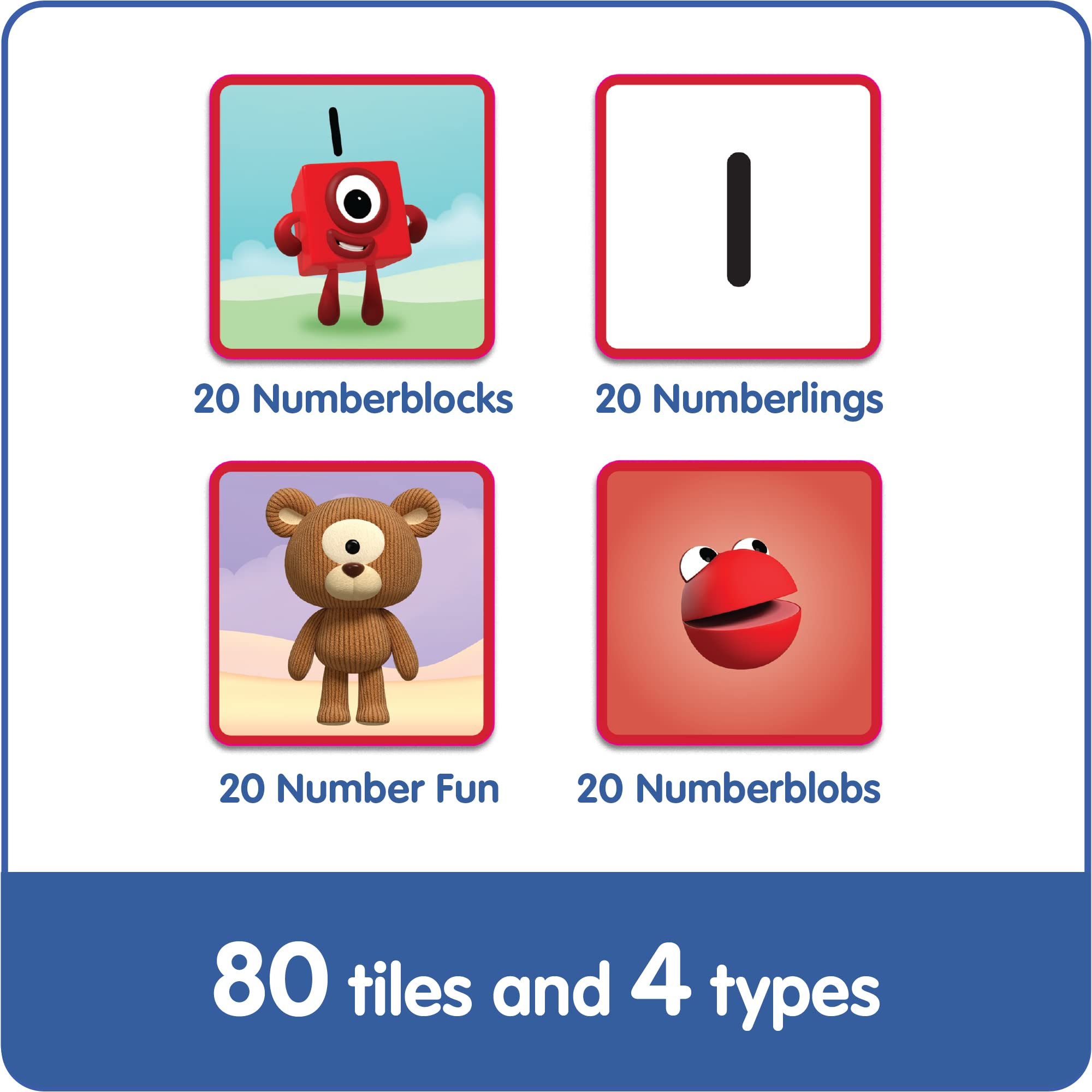 hand2mind Numberblocks Memory Match Game, Memory Card Game, Kids Matching Game, Matching Games for Kids Ages 3-5, Preschool Learning Activities, Toddler Numbers and Counting Math Toys