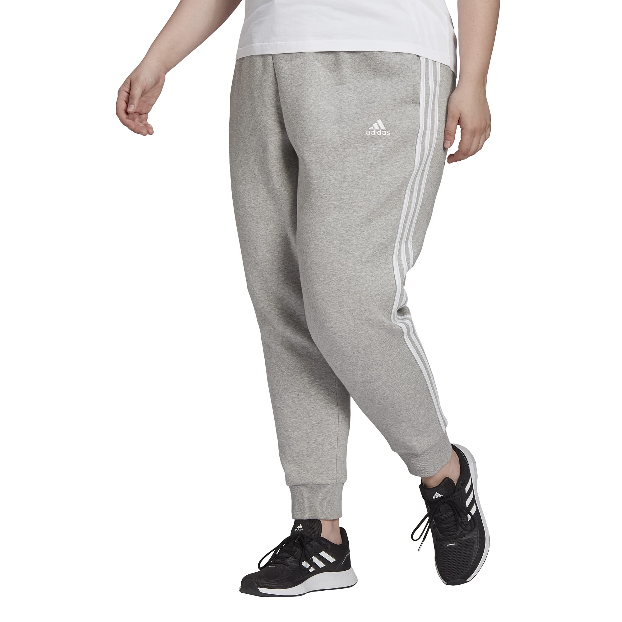 adidas Essentials 3 Stripes Tapered Single Jersey Long Pants Grey| Traininn
