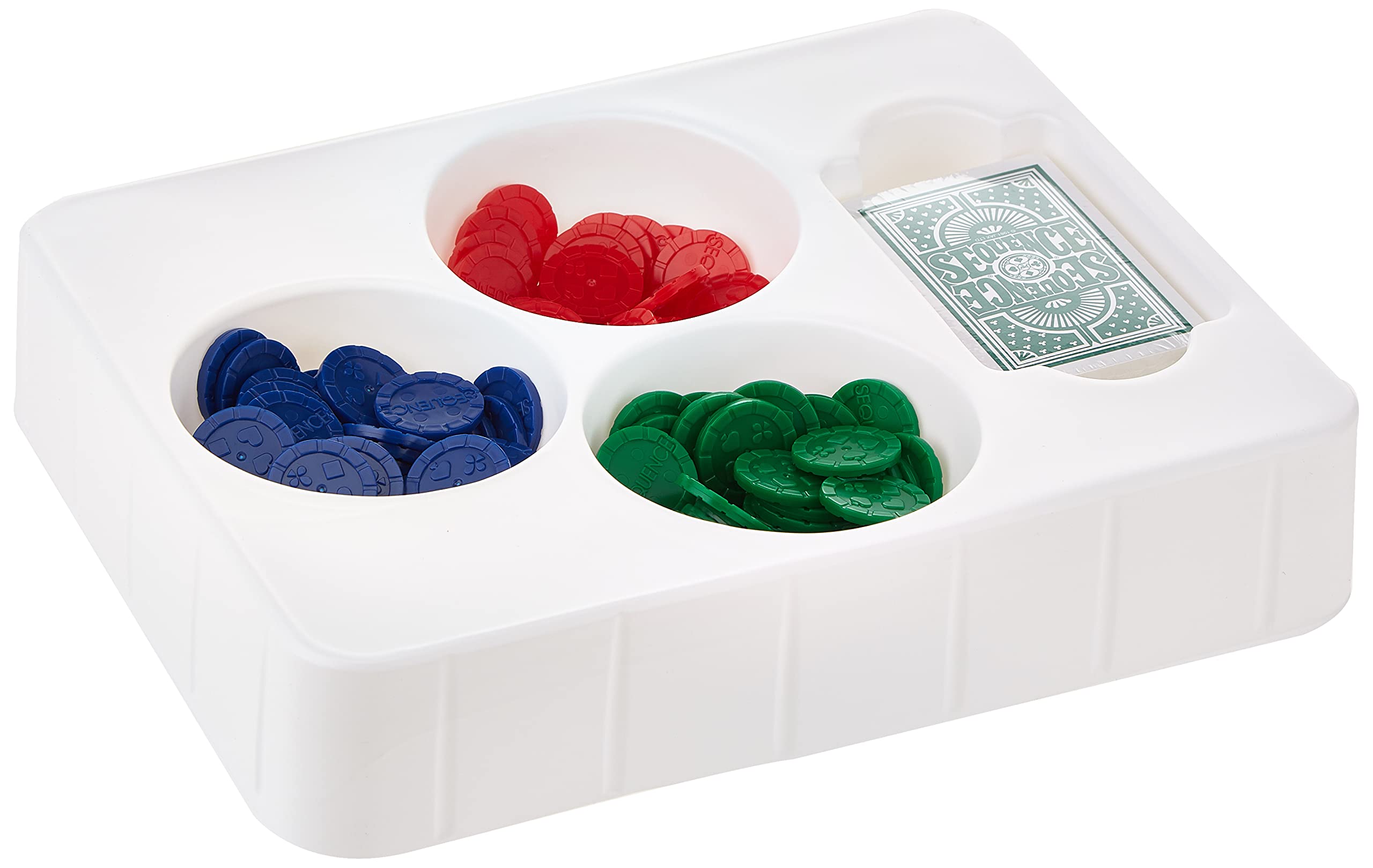 Jax SEQUENCE in a Tin - Original SEQUENCE Game with Folding Board, Cards and Chips Multi Color, 5