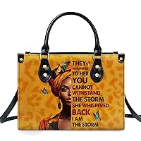 Leather Handbag For Black African - African Queen - African American Pride Art Purses - Mothers Day Gifts